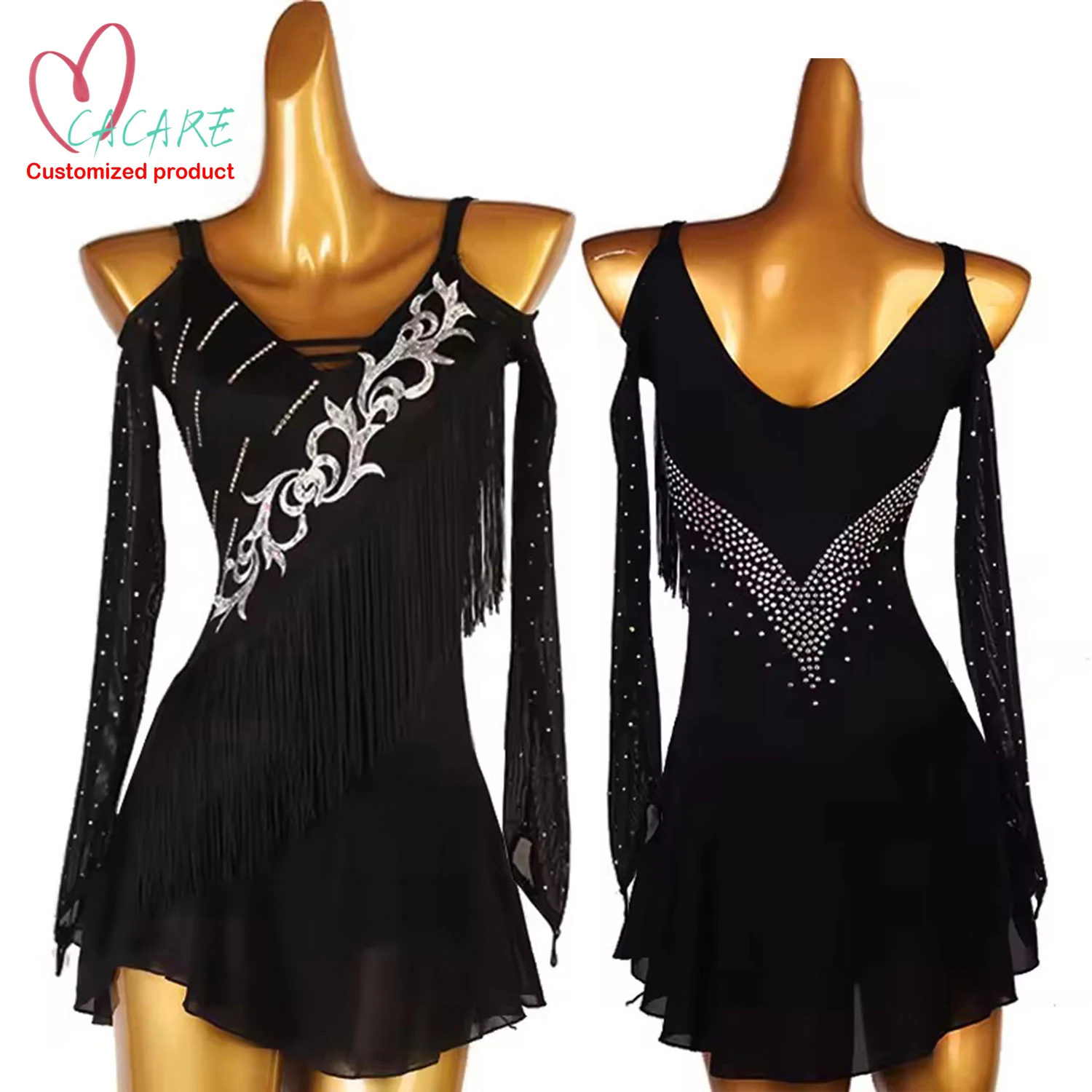 

Figure Skating Dress for Women Girls Artistic Skating Jersey Woman Clothes Outfit Mesh Sleeve Hockey Bodysuit Leotard 091