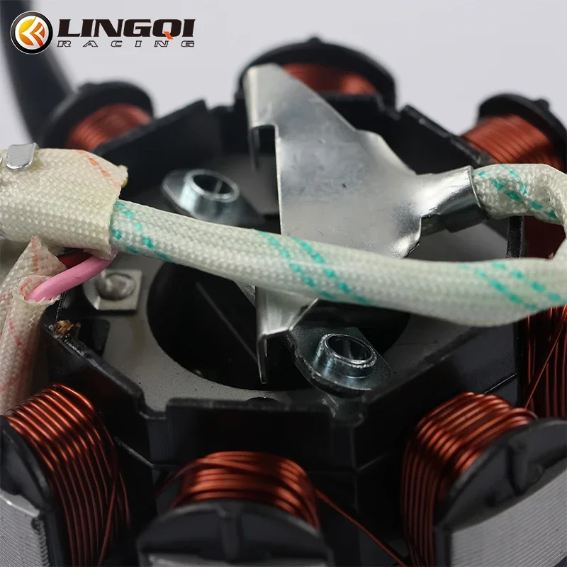 Motorcycle Parts 8 Poles 5 Wires Stator Ignition Coil Magneto For Dirt Pit Bike Magnetic Cylinder Rotor Motocross Accessories