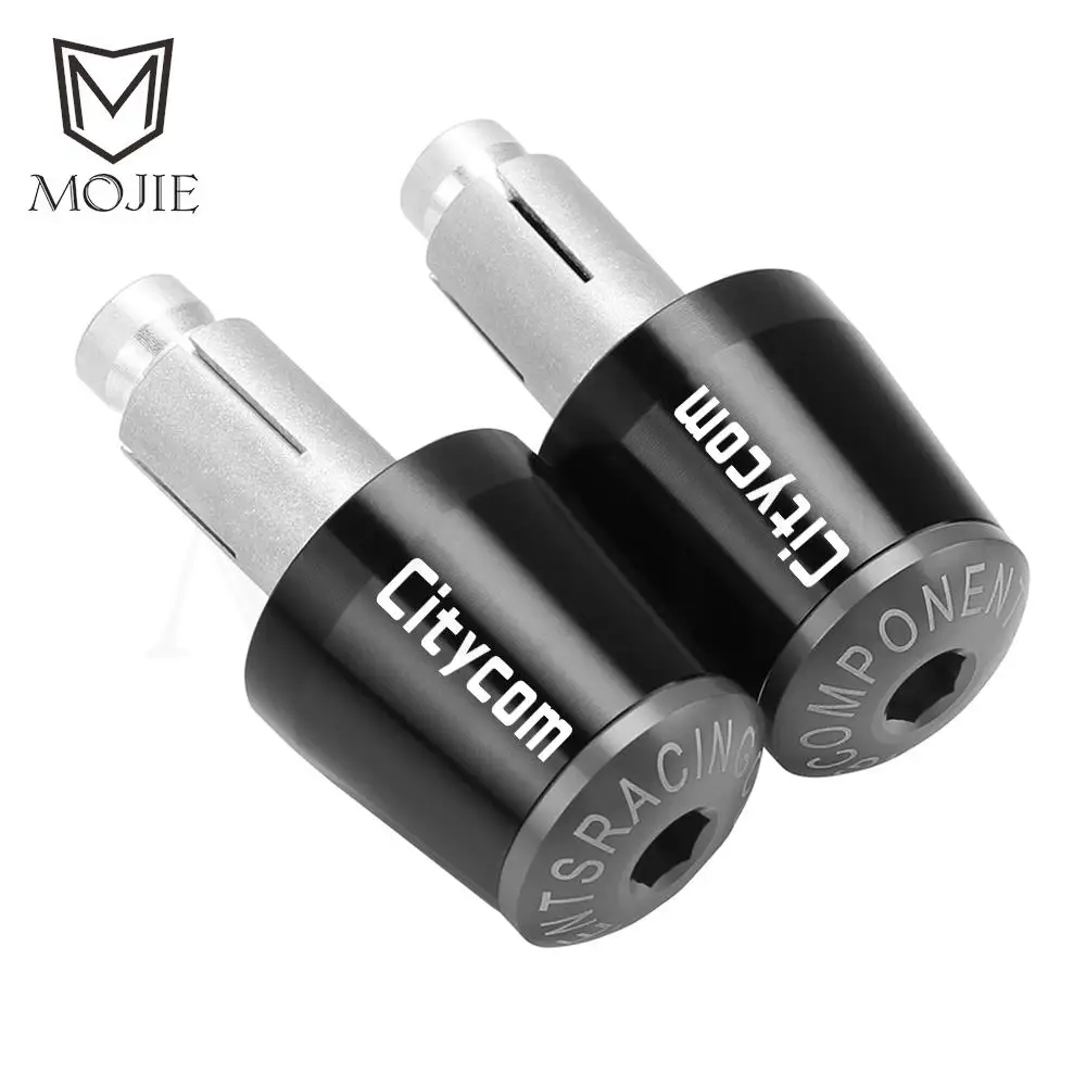 Motocykle uchwyty na kierownicę Cap Weight PartsAnti Vibration Silder Plug Ends dla skutera SYM CITYCOM Citycom 300i 13-16 17 18 19