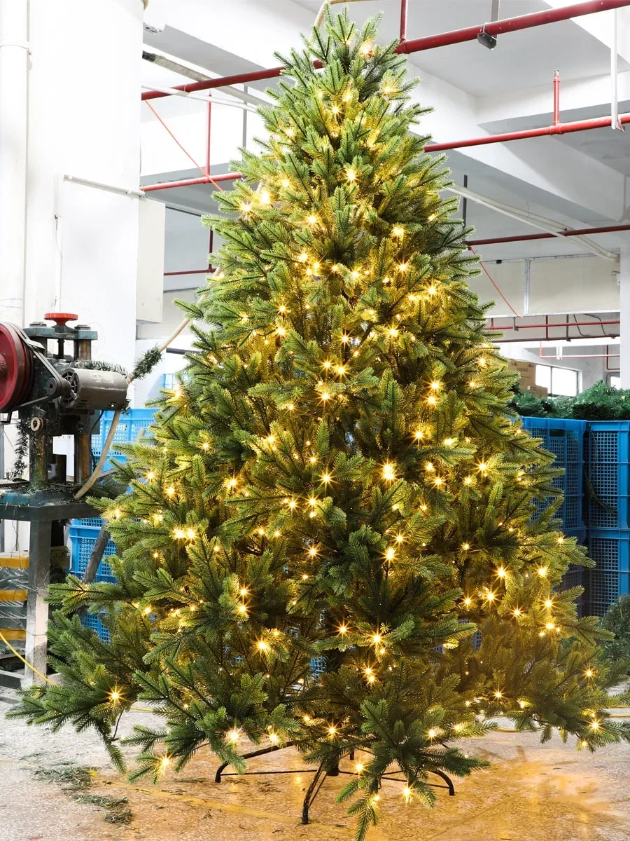 Christmas  Factory Wholesale HIgh Quality 150cm 180cm 210cm 240cm  Full PE decorative christmas trees Christmas supplies