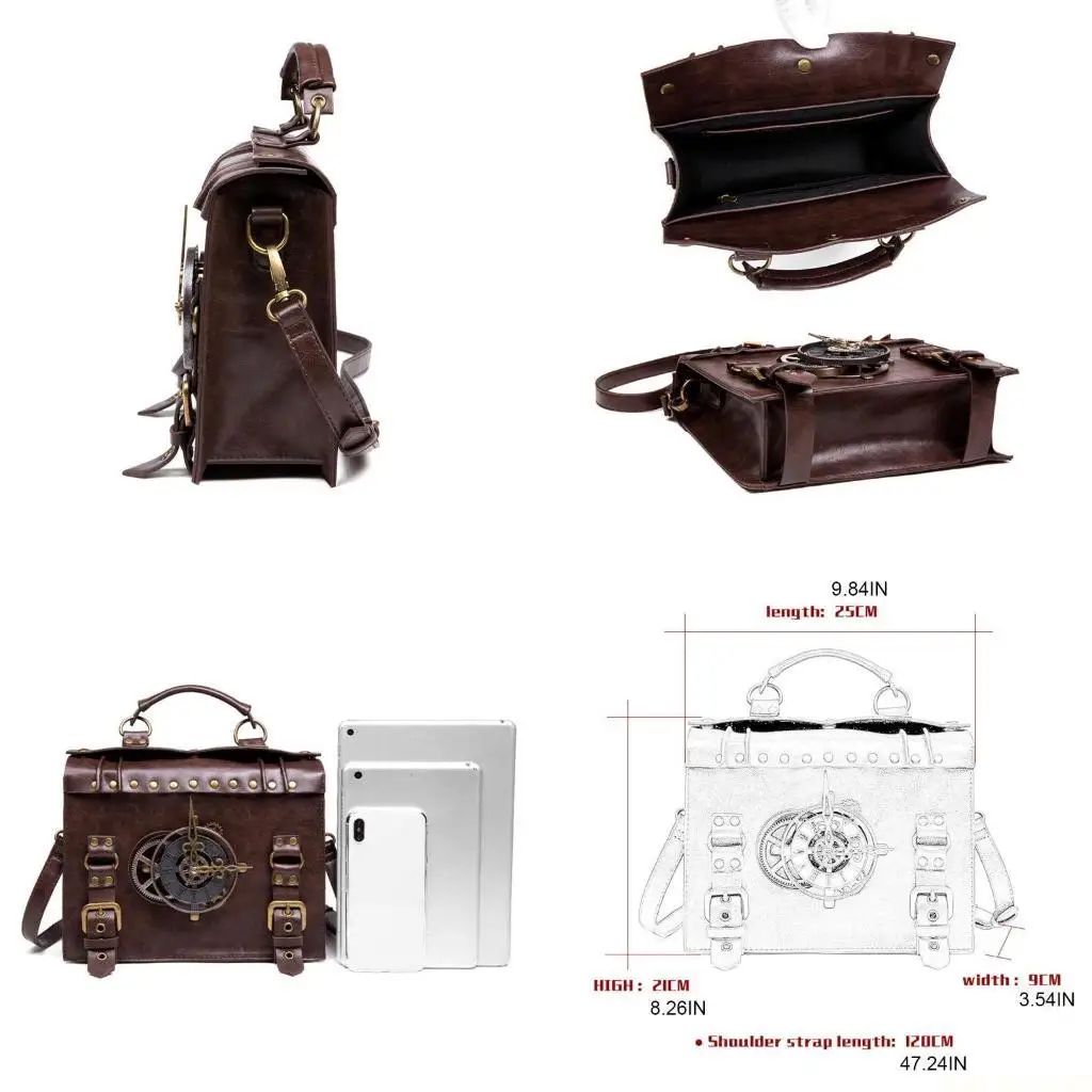 

X90D сумки через плечо в стиле стимпанк, сумки-мессенджеры в стиле ретро, ​​готические сумки на плечо, сумка для телефона