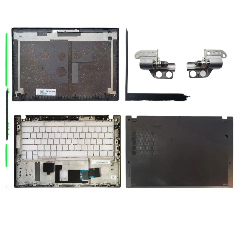 Carcasa para ThinkPad T490s T495s T14s, cubierta trasera, cubierta superior, marco frontal, reposamanos superior e inferior, carcasa, bisagras, carcasa exterior
