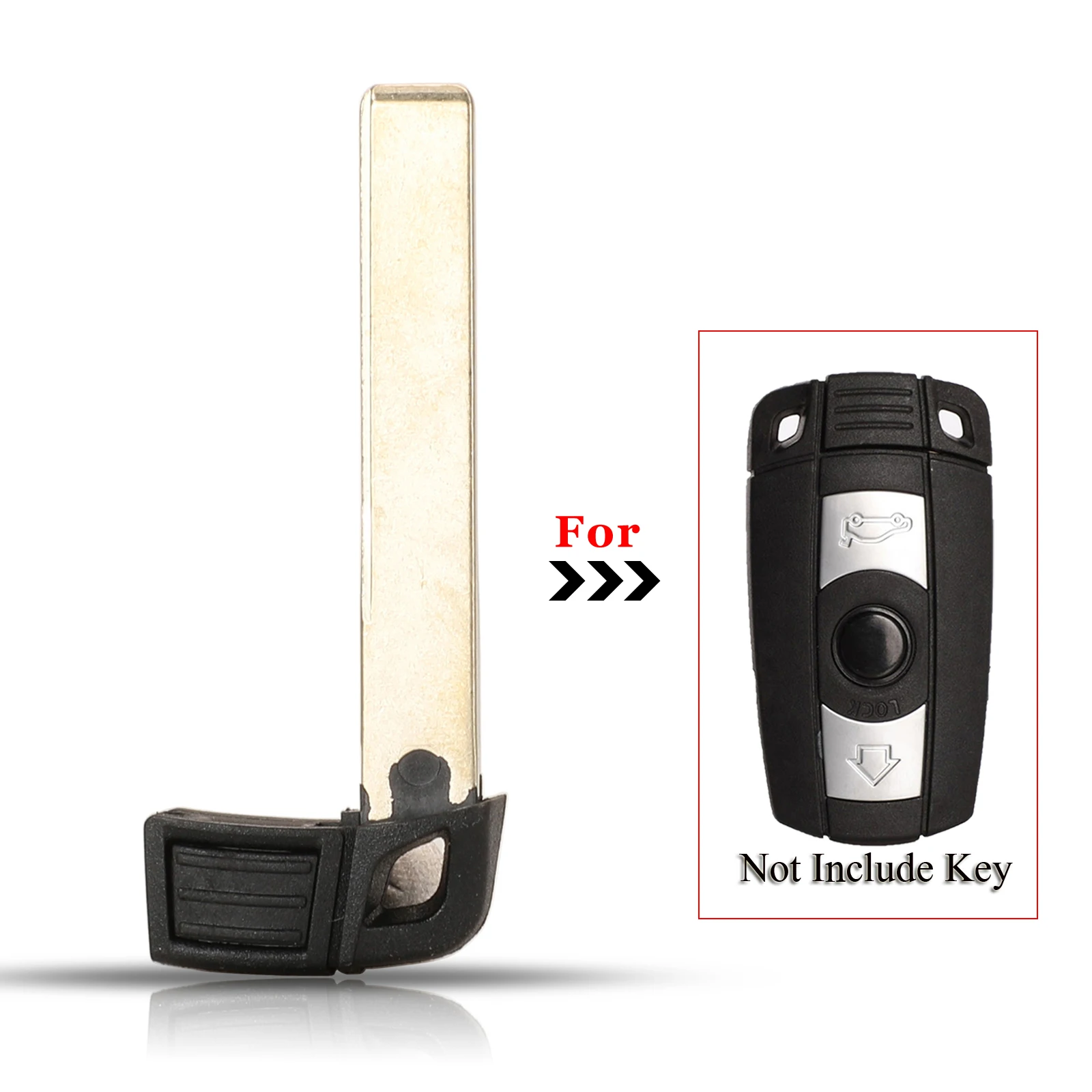 

jingyuqin For BMW E90 E60 E91 E92 1 3 5 6 7 Series Remote Car Key Emergency Insert Uncut Blade Blank Spare replacement car key