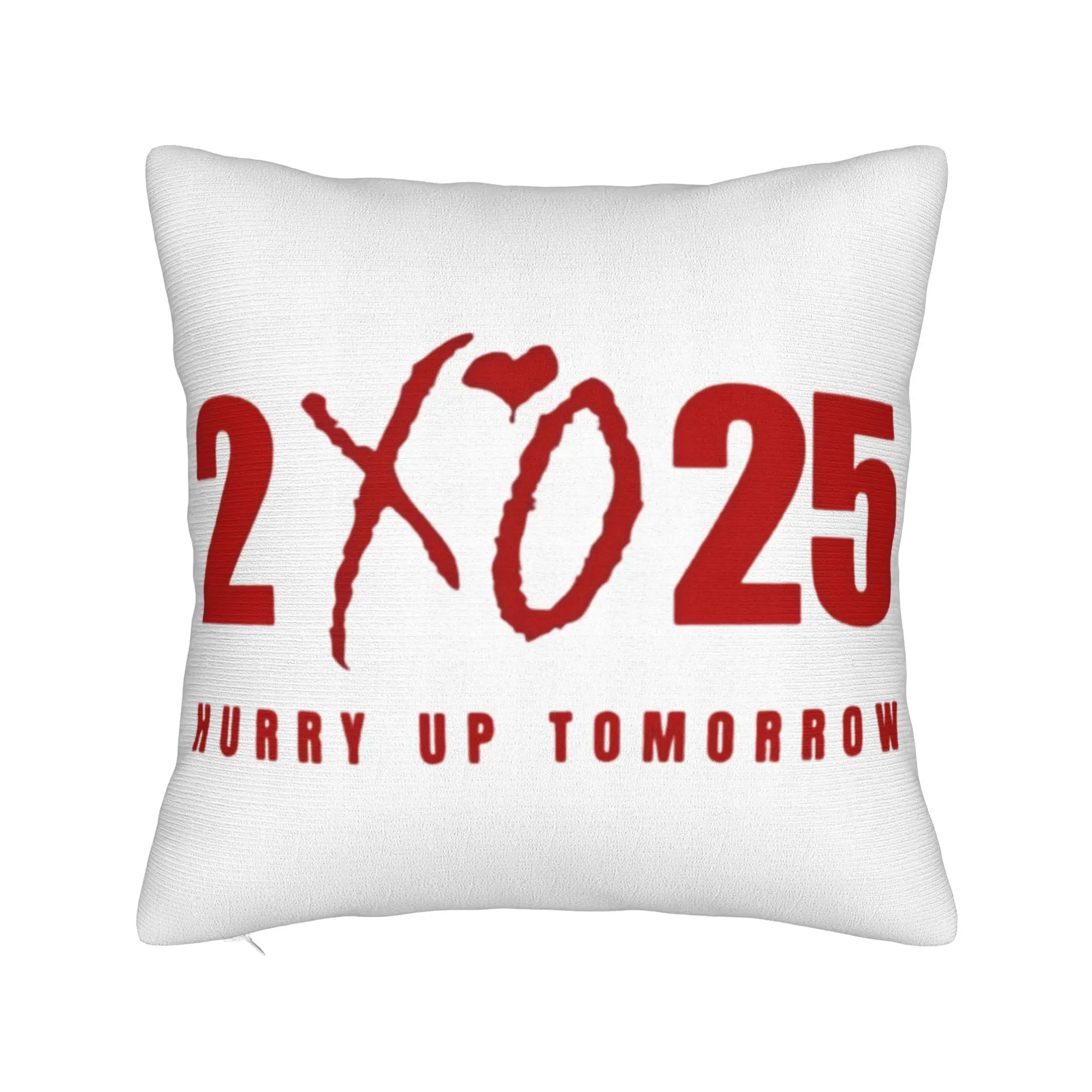 The Weeknd Hurry Up Tomorrow Pillowcase Printed Fabric Cushion Cover Decoration  Pillow Case Cover Home Drop Shipping 18''