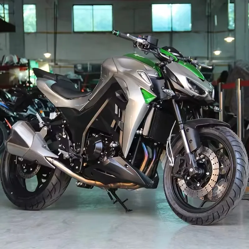 Motorbike Balap Kawasaki N19Z1000 Gaya Baru 2025, Enam Percepatan, Pendingin Cair, 400cc, 72V, Performa Tinggi