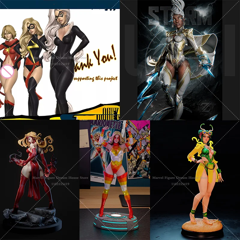 1/24 1/18 Scale DIY Self-assembled GK 3D Resin Un-panited White Model the Space-themed Female Hero Princess Doll Mantis Brandt