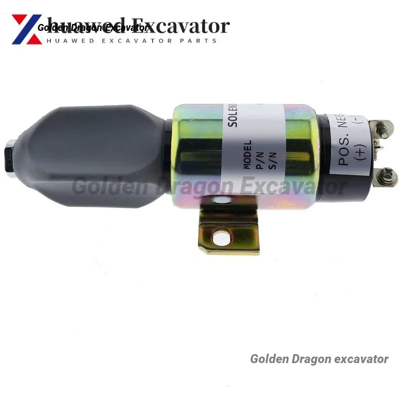 

Fuel Shutoff Solenoid 1751-12E7U1B1S5A Compatible for Cummins Caterpillar CAT Excavator E70B E320 Replacement