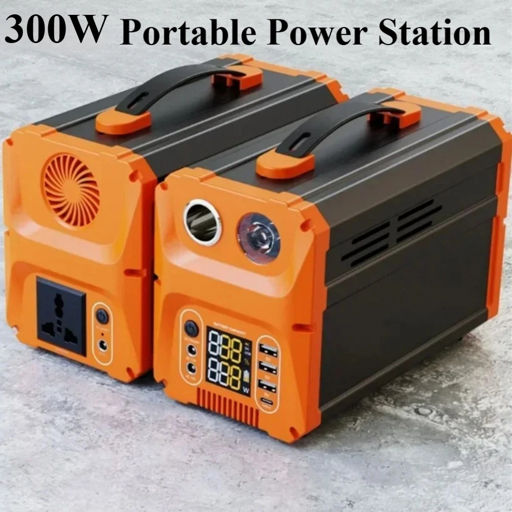 

300W Portable Power Station 220V/110V 82500 mAh solar generetor LiFePO4 Pure Sine Wave AC Outlet outdoor generator For Camping