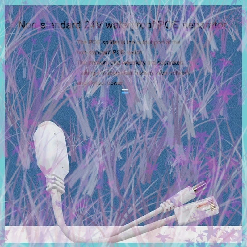 24V to 12V POE Splitter Separator Outdoor Waterproof Adapter Cable Power Supply Module POE Splitter Injector for IP Camera C4