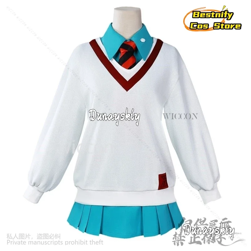 CosplayuuuuuuuuuX อะนิเมะ Amate Yuzuriha คอสเพลย์เครื่องแต่งกาย JK ชุดนักเรียนชุด Jirai Kei เสื้อกันหนาวกระโปรงเสื้อ Tie วิกผมที่กําหนดเอง