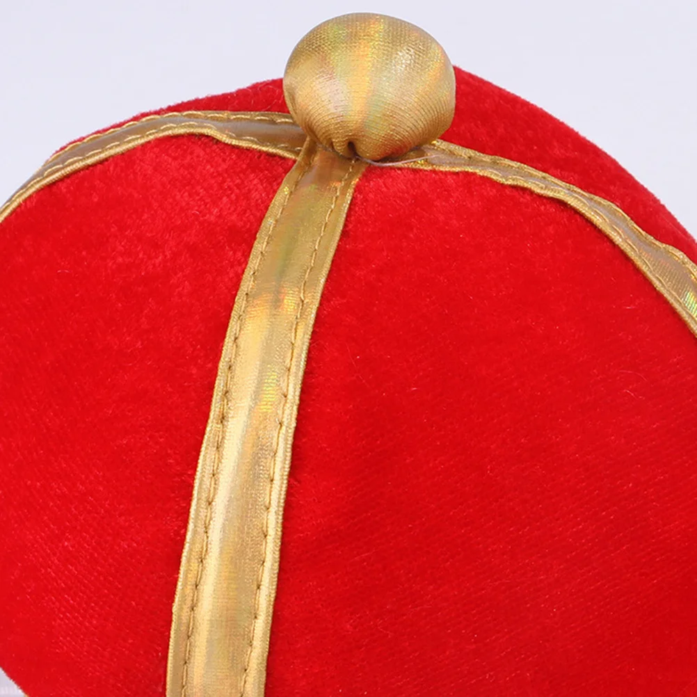 

1Pcs Pet Crown Hat Red Adjustable Cat Headband Soft Comfortable Elastic Band for Holiday Party Cosplay Dress Up