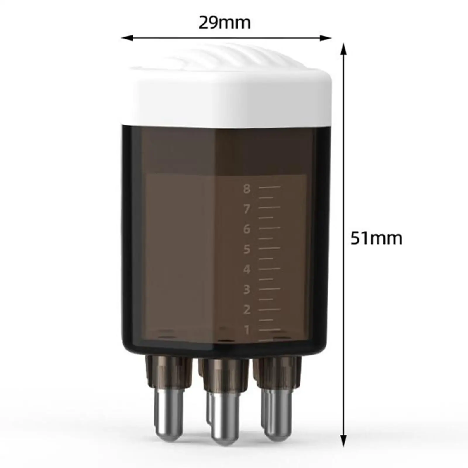 جهاز صانعة فروة الرأس المحمول للرجال ، فرشاة الرأس السائلة ، مريحة للمنزل والسفر