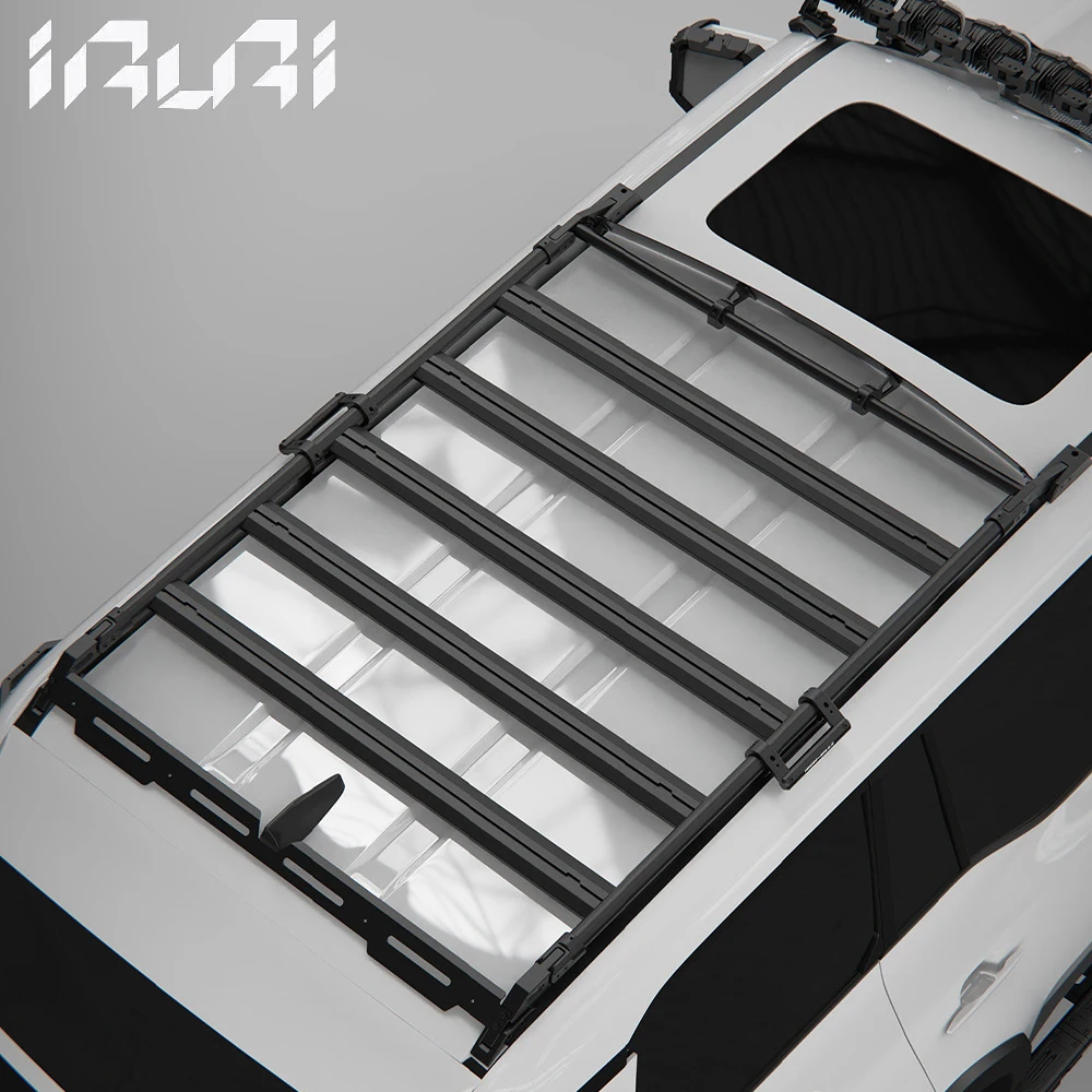IRURI Roof Cargo Platform,Aviation Aluminum Alloy,Direct Bolt-On Installation,High Load Capacity,for Toyota LC250 & Lexus GX550