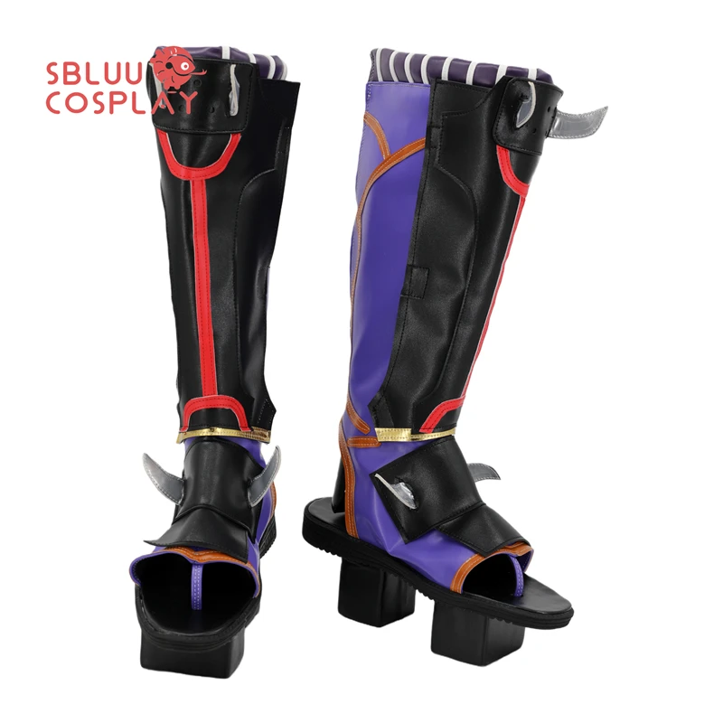 SBluuCosplay Genshin Impact Arataki Itto chaussures de Cosplay bottes sur mesure fête d'halloween