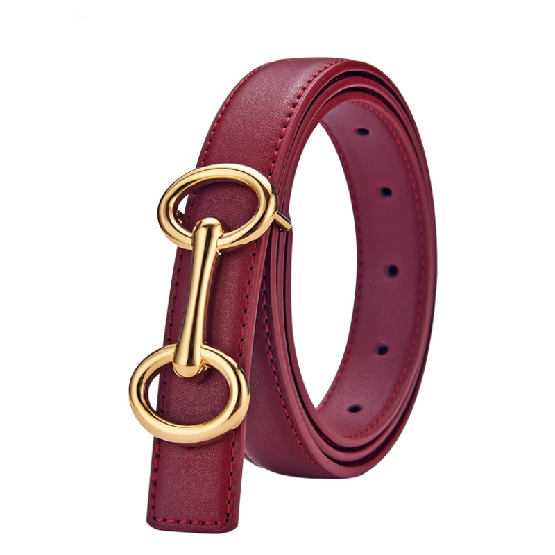 Ceinture en cuir de style minimaliste pour dames, ceinture de créateur polyvalente, décoration de robe en jean, nouvelle mode, 2022