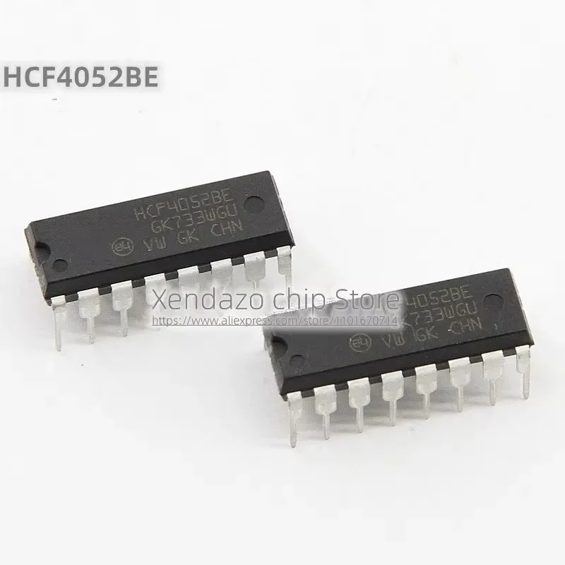 5pcs/lot HCF4052BE HCF4052 Replaceable CD4052BE DIP-16 package Logic chip