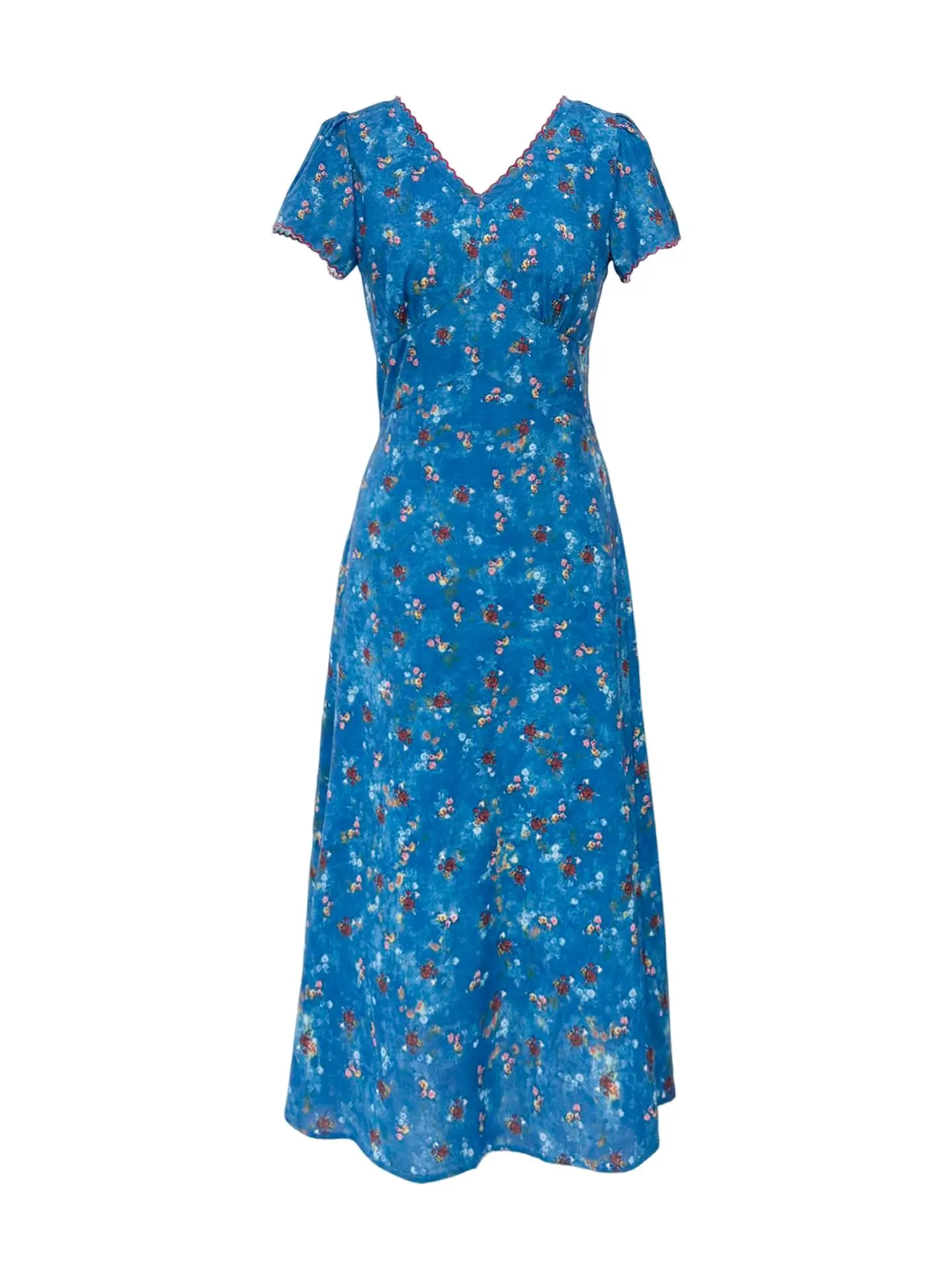 Retro V-Ne Floral Print Maxi Dr Women's Summer 2025 New Beach Vaion High-End Feeling Ele Long Dr