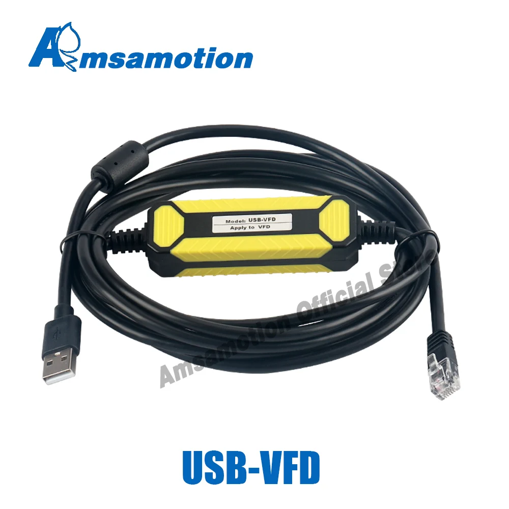 USB-VFD cabo de programação adequado para delta VFD-E/el/ed/ch2000 série conversor de frequência VFD-USB01 rj45