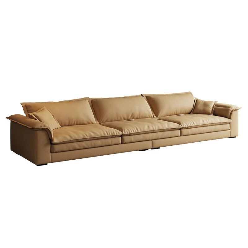 

Sofa fabric tofu block Nordic living room technology cloth sofa