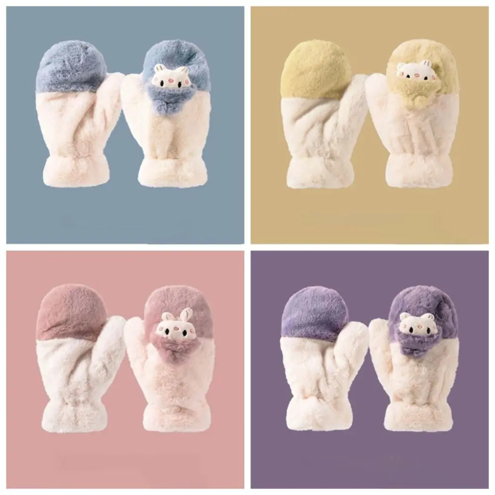 أزياء شاشة تعمل باللمس الكرتون القط الرسن قفازات الكورية نمط كامل فنجر القفازات يندبروف الدافئة ركوب الدراجات القيادة قفازات الشتاء