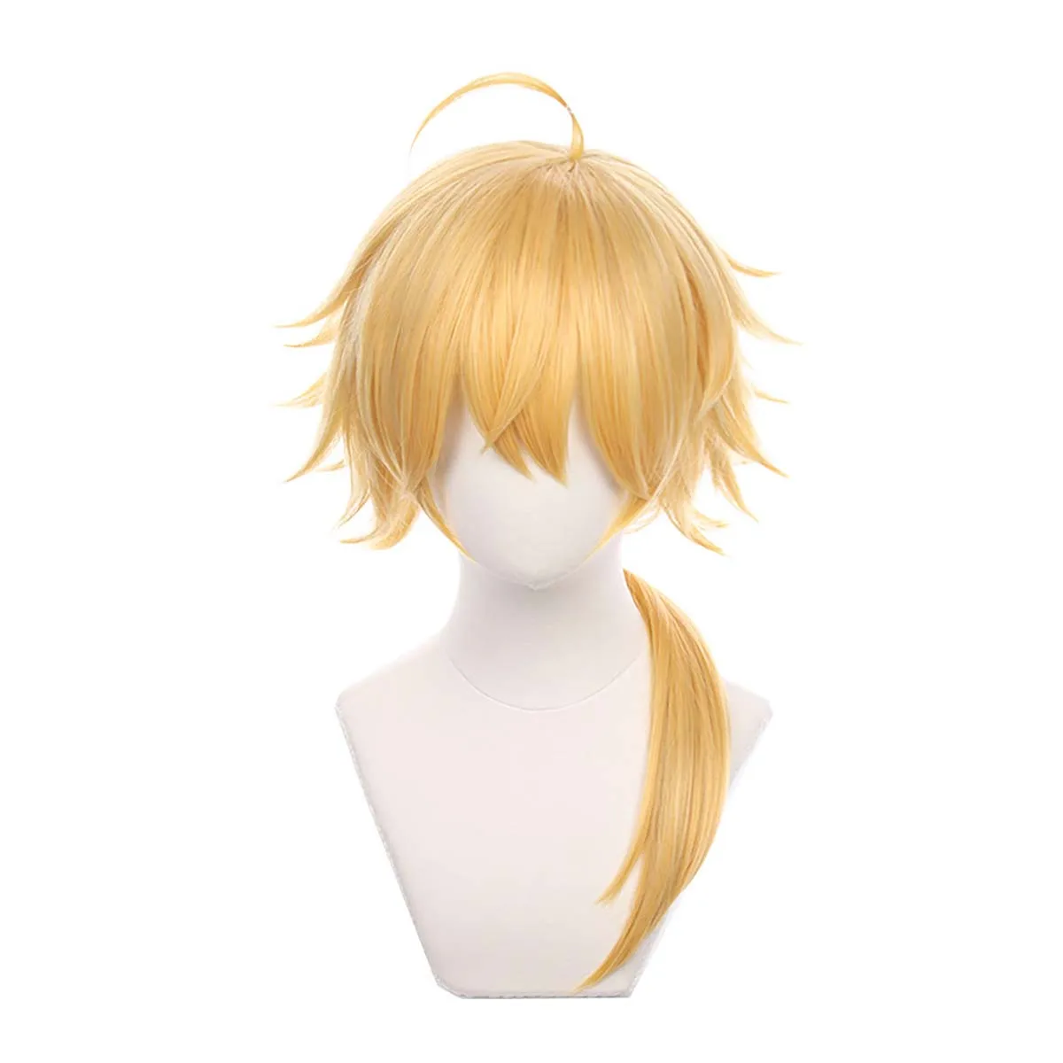 Spiel Roleplay Party Genshin Impact Thoma Cosplay lange goldene Pferdeschwanz-Perücke