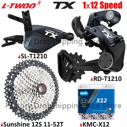 LTWOO TX 1x12 Speed MTB Kits 12V Damping System Rear Derailleur SUNSHINE 46T/50T/52T Cassette X12 Chains Bicycle Parts