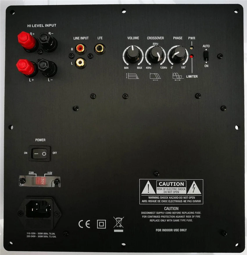 500W CLASS-D Digital-Verstärkerplatine 110V 220V Subwoofer-Verstärkerplatine Subwoofer-Board