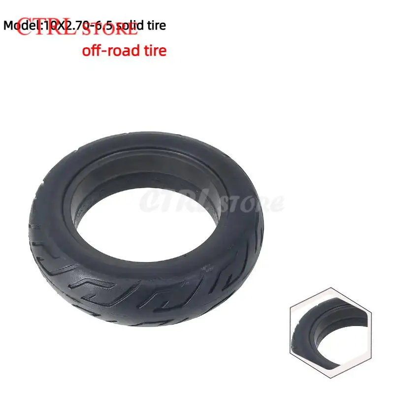 

For 10x2.70-6.5 Solid Tire for Xiaomi Electric Scooter 70/65-6.5 Non-pneumatic Explosion-Proof Tyre