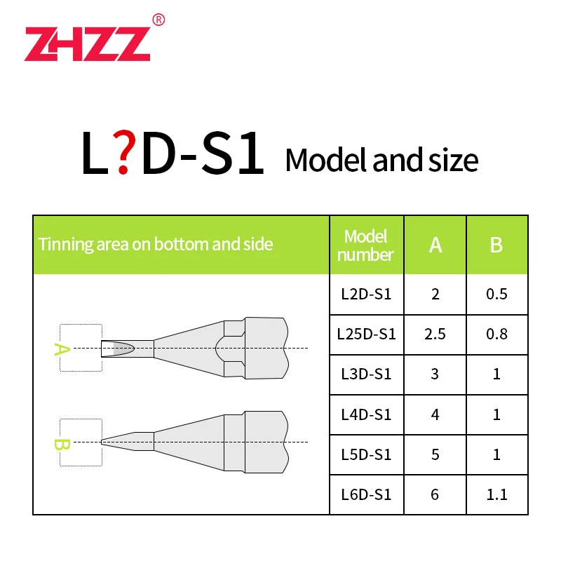 Ponta de ferro de solda unix de substituição L2D-S1 L4D-S1 L5D-S1 l6d l25d L2D-N L3D-N L4D-N para equipamento de soldagem unix ponta de solda
