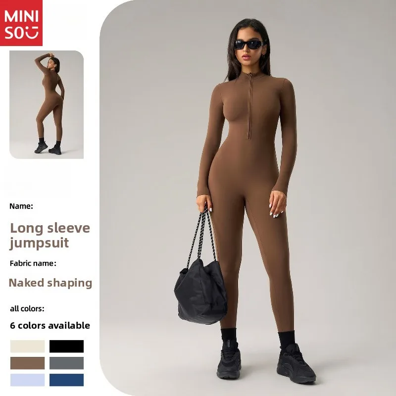 

Women's Zip-Front Long Sleeve Bodysuit | Naked Sensation Yoga Unitard | For High-Intensity Workouts