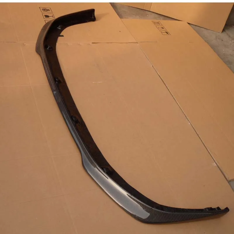 For 2008-2012 Lancer Evolution X EVO X Ralliart Style Front Bumper Lip Valance CF Carbon Fiber 4