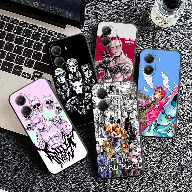 Funda Protectora Suave JoJo Adventure Killer Queen para Xiaomi Poco X7 X8 Pro Max X5 X6 X3 F8 F7 Ultra M8 M7 M6 M5 Redmi 15 15C 14C 13C