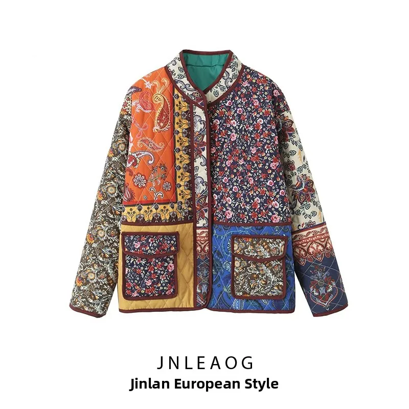 เสื้อผ้าฝ้ายทรงหลวมสำหรับผู้หญิง สไตล์ลำลอง พิมพ์ลาย ฤดูใบไม้ผลิ รุ่นใหม่ล่าสุด แฟชั่นสตรีท คอกลม แขนยาว ความยาวปกติ