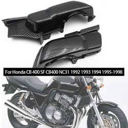 1992 1998 CB400 SF Carburetor Side Cover Frame Guard Air Filter Cap for Honda CB 400 NC31 Superfour 92 98 Carbon Fiber