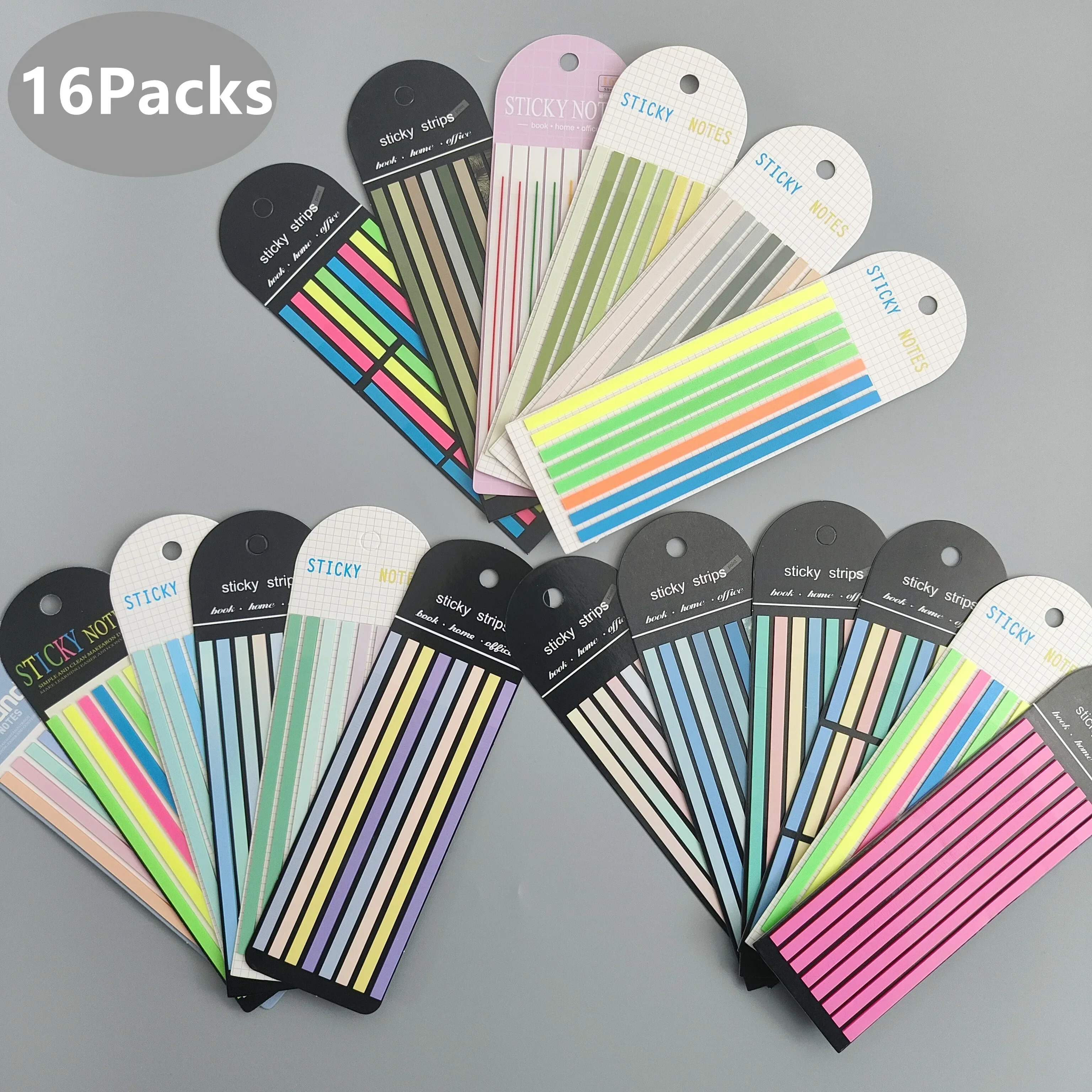 Book 18 It Sticky Cute Tabs Posted Annotation Self-adhesive Memo Reading Packs Transparent Index Bookmarks Notes Pad Notepad