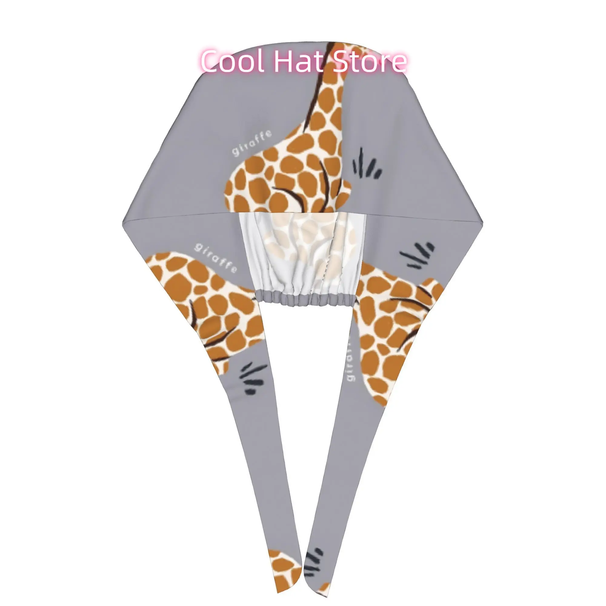 1pc Printed Breathable Trendy Mexico Christmas Gift Work Cap Giraffe Print Soft Casual Bucket Hat Stylish Outdoor Safari Travel