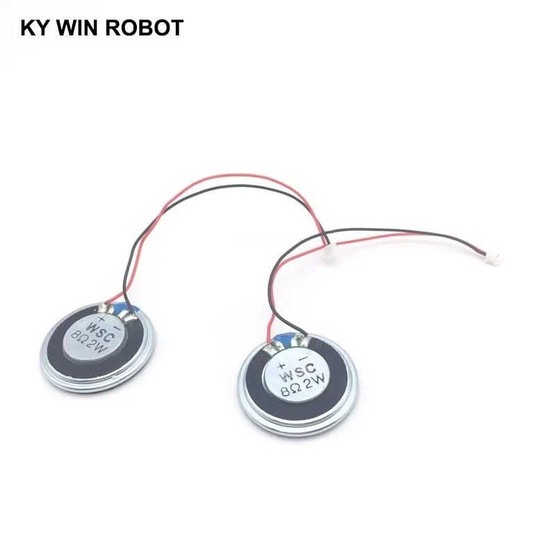 2 pz/lotto Nuovo altoparlante Ultra-sottile 8 ohm 2 watt 2W 8R altoparlante Diametro 30MM 3CM spessore 5MM con terminale da 1,25mm lunghezza del cavo 10C