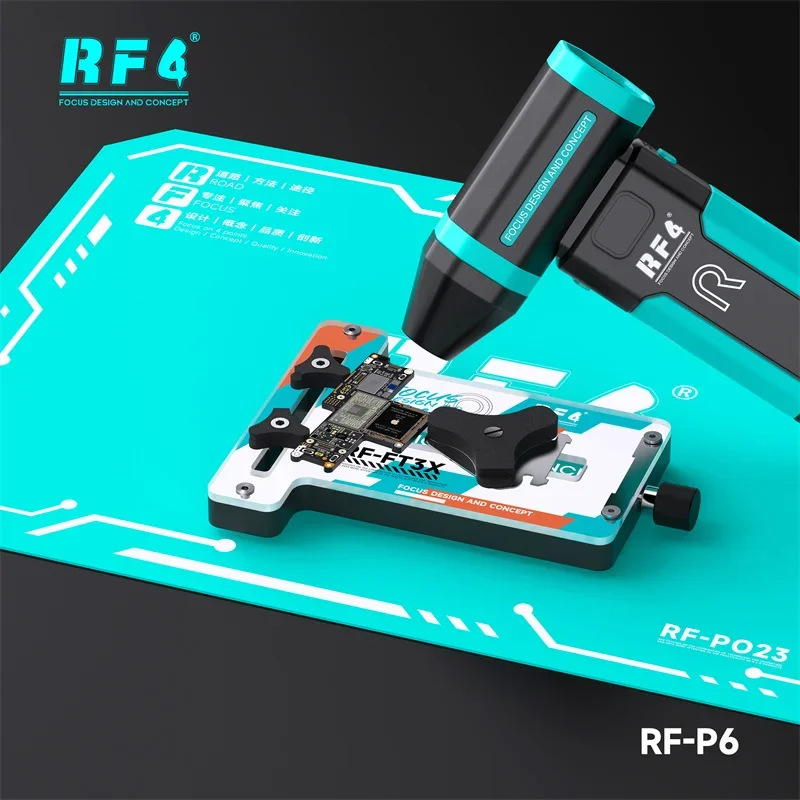 مروحة RF4 RF-P6 USB-C المحمولة سريعة السرعة، 6 سرعات لتبريد إصلاح ثنائي الفينيل متعدد الكلور والإضاءة الليلية الخارجية، مجموعة أدوات ورشة العمل #1