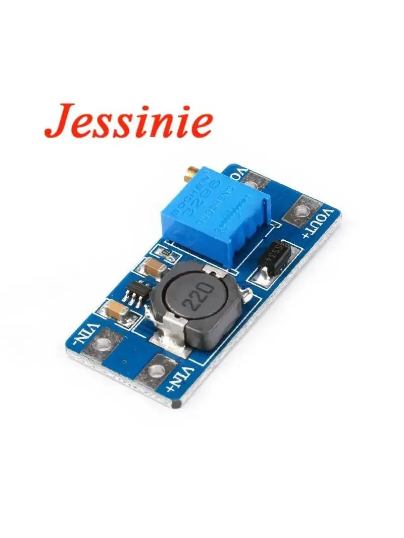 10szt/1szt MT3608 DC-DC Regulowany moduł Boost 2A DC DC Boost Konwerter 2V-24V do 5V 9V 12V 28V Wzmacniacz listwy zasilającej — zdjęcie 2