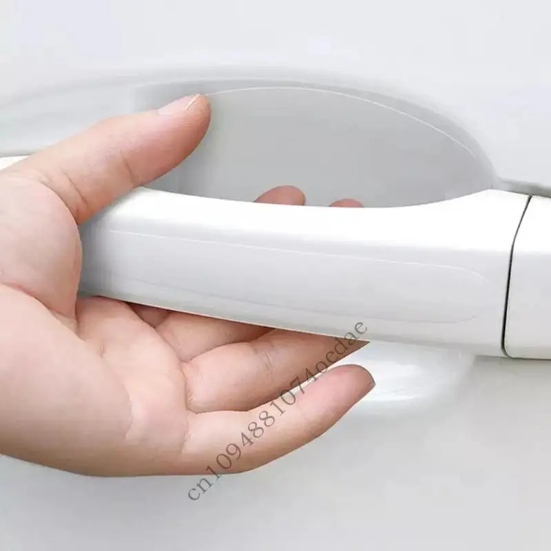 0xxc مقبض باب السيارة درع واقي لاصق شفاف لائحة antiscratch من السهل التثبيت من أجل السيارات الخارجية 8pcs