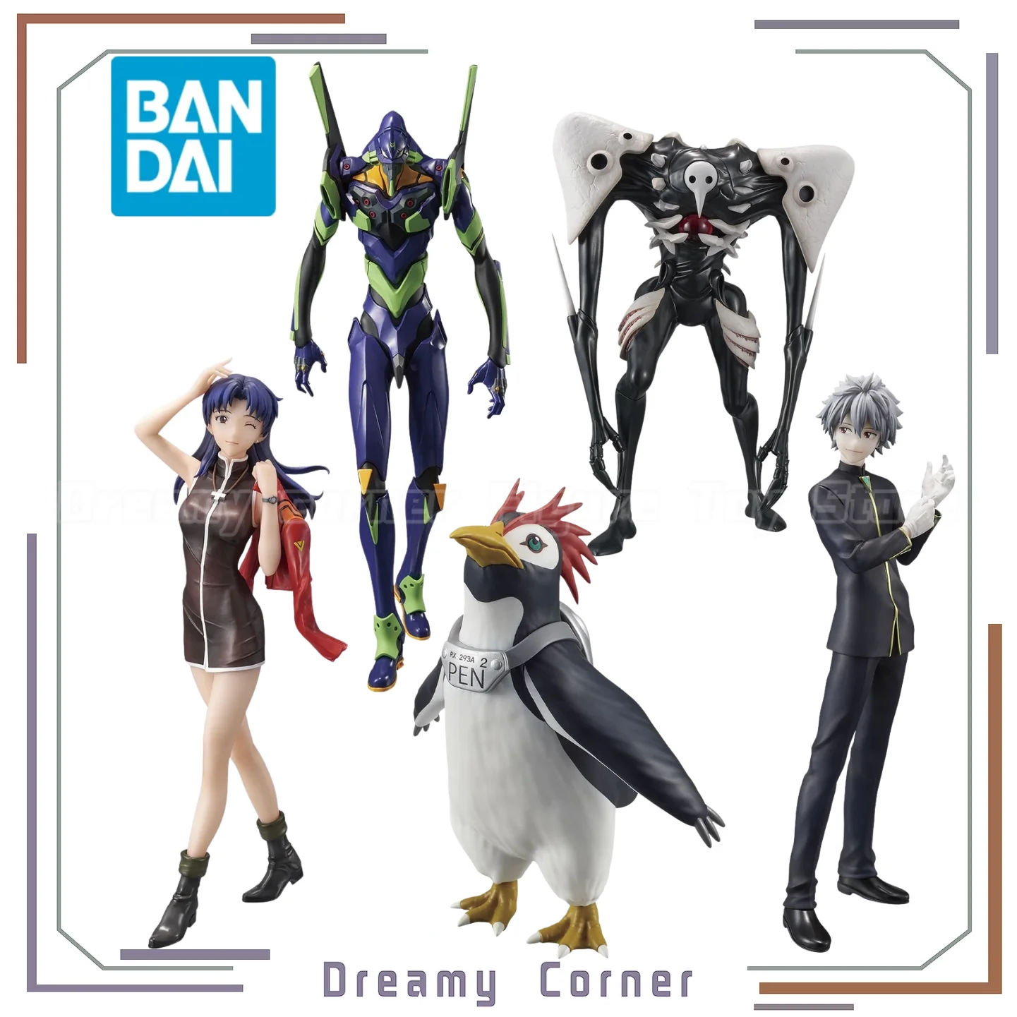 【En stock】BANDAI SPIRITS Ichiban Kuji ‌ Figura de Anime de EVA A Unit-01 B Sachiel C Kaworu Nagisa D Katsuragi Misato E PENPEN