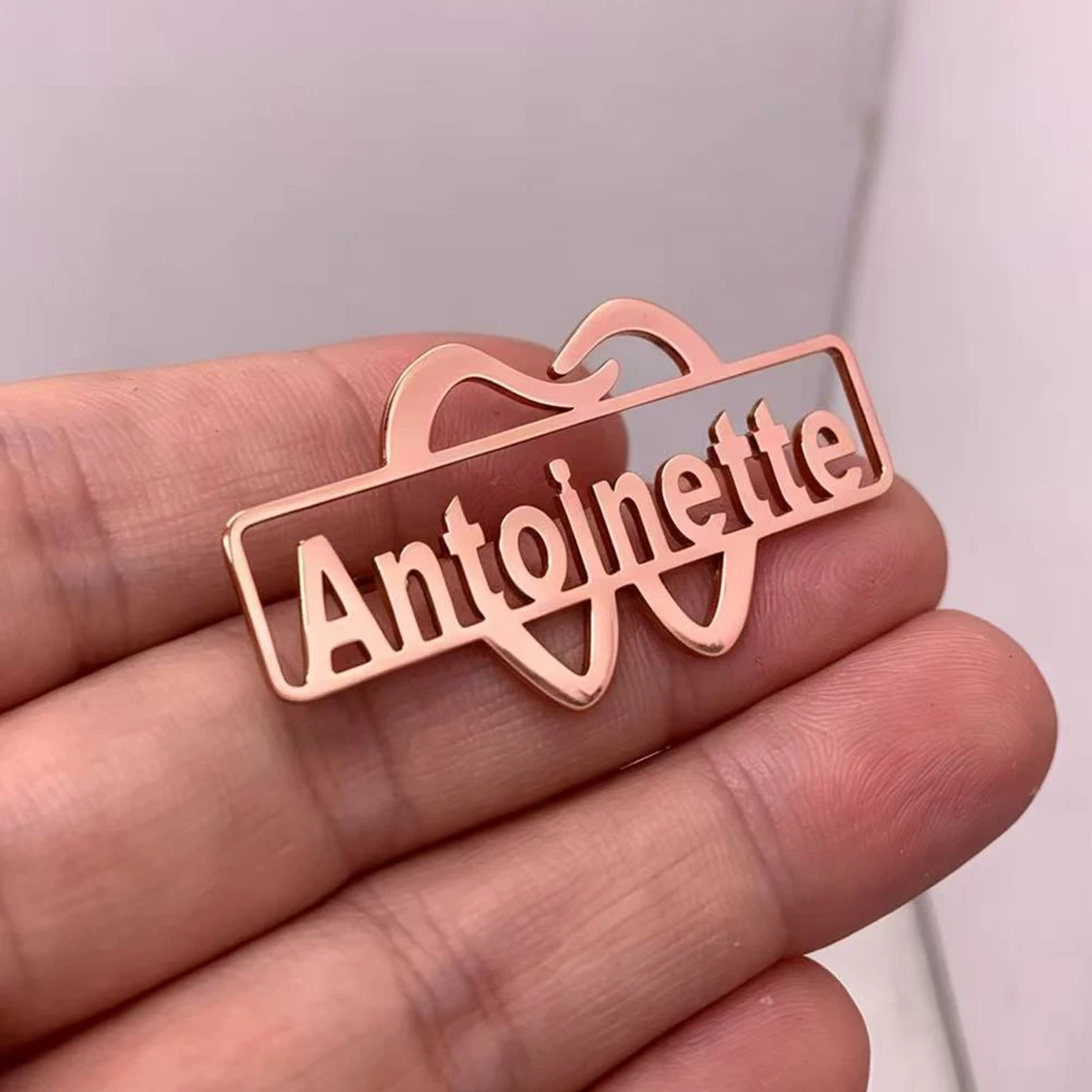 

Personalized medical brooch, dentist name brooch, customized stainless steel gift brooch, medical gift