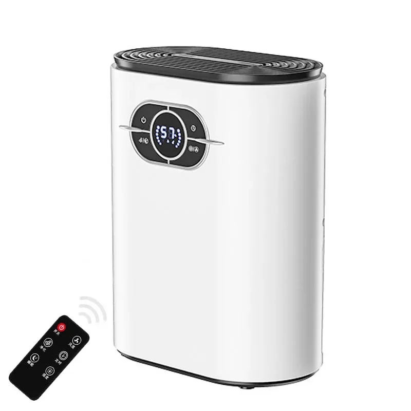 Electric Dehumidifier Remote Control Smart Air Dryer Automatic Mute Moisture Absorber Minus-Ion Anion Air Purifier for Home 1.2L