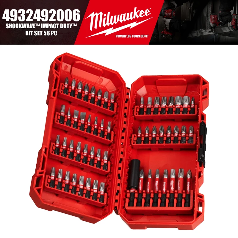 

Milwaukee 4932492006 SHOCKWAVE™ Impact Duty™ Bit Set 56 PC Tool Accessories