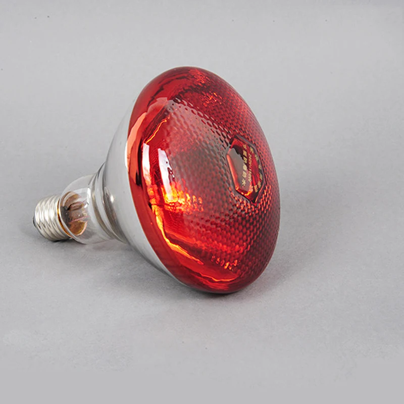 

275W Poultry Infrared Heat Lamp Waterproof Anti-Explosion Thickened Light Bulbs ​For Piglet Chicken Duck Birds E27 Heating Lamp