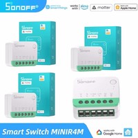 SONOFF MINIR4M Matter Extreme WiFi Smart Switch Detach Relay Scene Breaker EWeLink Voice Control Alexa Google Home Smartthings