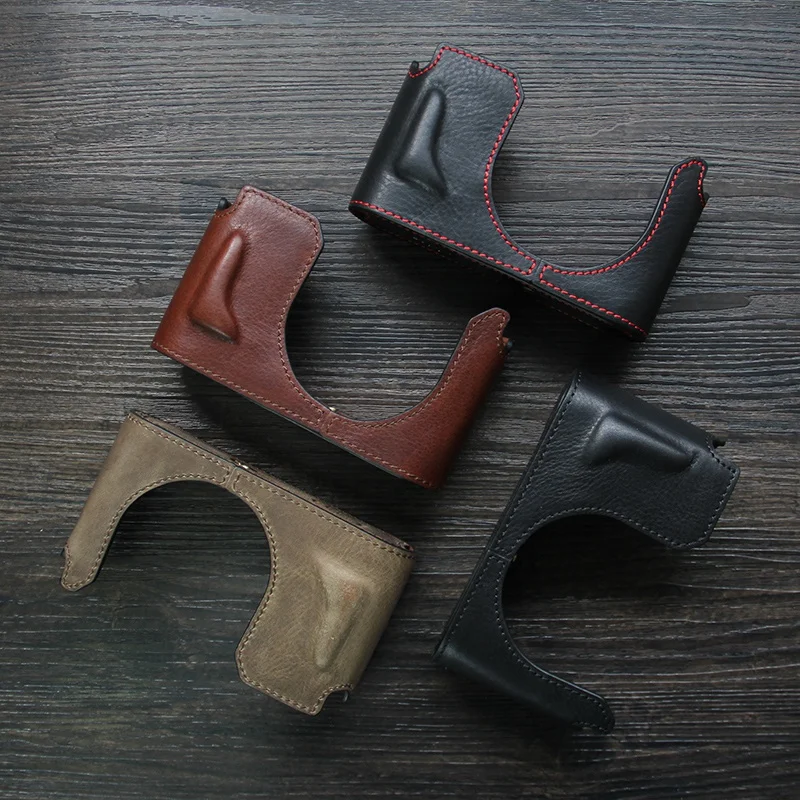 Voor Leica Q Q-P Typ116 Body Beschermhoes Doos Base Handwerk Foto Camera Echt Lederen Koeienhuid Tas Lichaam box Case