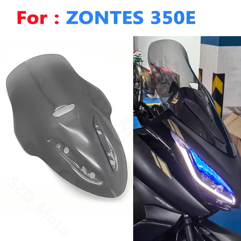 

Windscreens For Zontes E350 350E 350 E ZT350E ZT350T-E Motorcycle Windshield Wind Deflectors Screen Viser Visor Gray