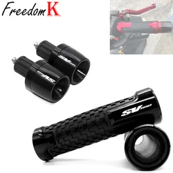 For SV650 S SV 650S Motorcycle Accessories 7/8'' 22MM CNC Handlebar Grips Handle Grip Handle Bar Cap Plug