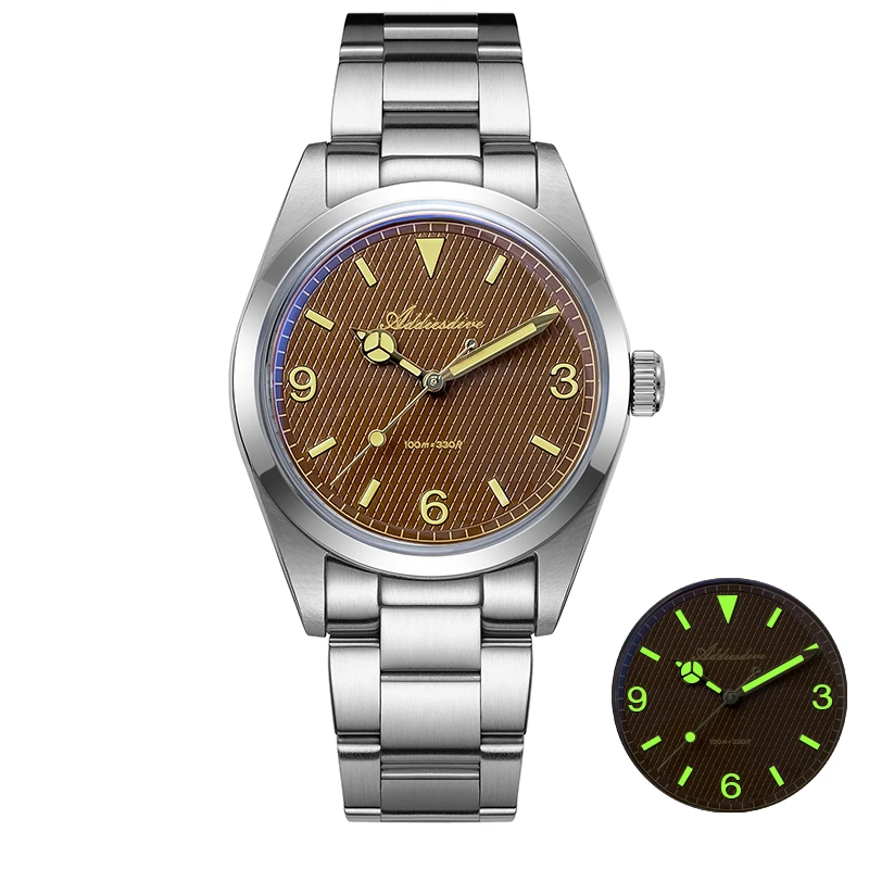 

ADDIESDIVE 2025 НОВЫЕ мужские часы из нержавеющей стали 316L, 10 бар, светящиеся, роскошные, кварцевые, дайверские, подарок для мужчин